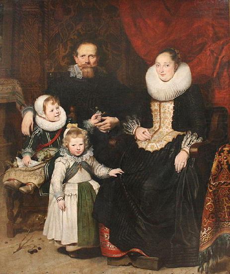 Zelfportret van de kunstenaar en zijn familie, Cornelis de Vos